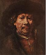 REMBRANDT Harmenszoon van Rijn Little Self-portrait sgr USA oil painting artist